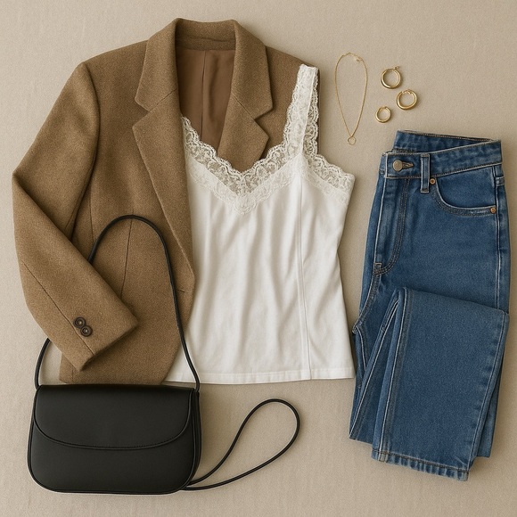 NWT Vintage White Lace Camisole - Picture 2 of 10